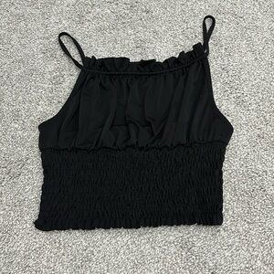 Urban outfitters black crop tank top